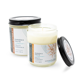 Gardénia Fruité - Bougie de Soya Artisanale
